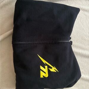 Black Hoodie with Yellow Lightning Logo